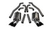 Black Corsa Performance catback exhaust system for 2012-2015 Chevrolet Camaro ZL1 6.2L V8 Coupe, featuring dual exhaust tips.