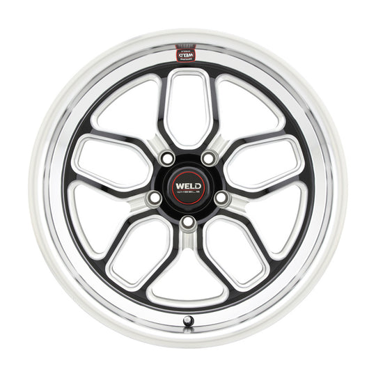 Weld S107 Laguna cast wheel 19x9.5 inches, gloss black finish, 5x120.65 bolt pattern, ET50 offset, 70.3mm center bore