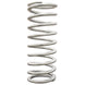 QA1 high travel coilover spring, 2.5-inch ID, 12-inch length, 130 lbs/in, silver powder coated, automotive suspension component