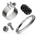 Magnaflow Catback Performance Exhaust System for 2021 GMC Yukon V8 6.2L Street Series, showing the polished exhaust pipes.