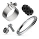 Magnaflow Catback Performance Exhaust System for 2021 GMC Yukon V8 6.2L Street Series, showing the polished exhaust pipes.