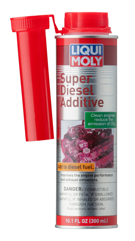 LIQUI MOLY Super Diesel Additive 300mL bottle, designed to improve diesel engine performance and fuel efficiency.