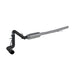 MBRP catback exhaust system for 2019 Chevrolet/GMC Silverado/Sierra 4.3L and 5.3L, single side, black coated, shown from side view