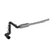 MBRP catback exhaust system for 2019 Chevrolet/GMC Silverado/Sierra 4.3L and 5.3L, single side, black coated, shown from side view