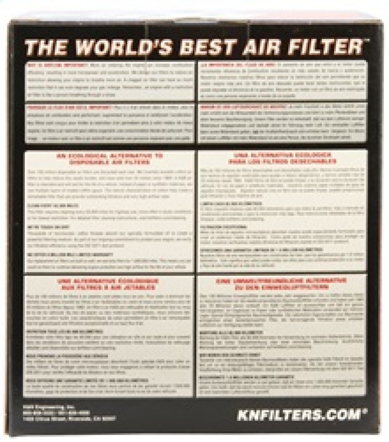 K&N Engineering drop-in air filter for 2016 Cadillac ATS-V V6 3.6L engine, designed for optimal airflow and engine protection.