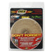 DEI exhaust wrap in tan, 2-inch by 25-foot, designed to insulate and protect exhaust components in automotive applications.