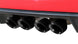 Corsa Performance axle-back exhaust with dual black 3.5-inch tips on a 2009-2013 Chevrolet Corvette C6 6.2L V8.