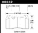Hawk Performance front brake pads for VW Touareg 06-10 and Corvette Z06/ZR-1 with carbon ceramic brake package and iron rotors.