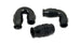 Vibrant 180-degree high flow hose end fitting for PTFE-lined hoses, compatible with -16AN fittings, shown in this image