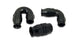 Vibrant 180 Degree High Flow Hose End Fitting for PTFE Lined Hose -12AN, durable metal fitting with smooth 180-degree bend.