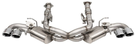 CORSA Performance Corsa 20-25 Corvette C8 3-inch valved cat-back exhaust with quad 4.5-inch tips, factory performance delete setup
