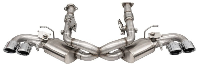 CORSA Performance Corsa 20-25 Corvette C8 3-inch valved cat-back exhaust with quad 4.5-inch tips, factory performance delete setup