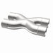 MagnaFlow Smooth Trans X 2.5/2.5 X pipe made of stainless steel, designed for exhaust system performance.