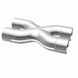 MagnaFlow Smooth Trans X 2.5/2.5 X pipe made of stainless steel, designed for exhaust system performance.