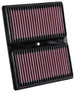 K&N Engineering replacement drop-in air filter for 2015-2017 Audi A1 1.0L L3 engine, designed for optimal airflow and filtration.