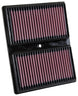 K&N Engineering replacement drop-in air filter for 2015-2017 Audi A1 1.0L L3 engine, designed for optimal airflow and filtration.