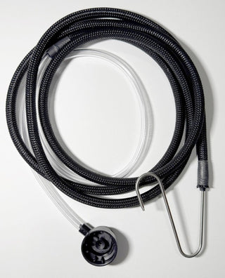 Red Line Complete Fuel System Service Kit with intake cleaner, tank additive, S-hook application, and hose in aerosol spray bottle.