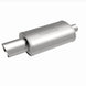 MagnaFlow stainless steel muffler with tip, 14x5x8 inch, 2.25/4 inch inlet/outlet, automotive exhaust part.