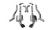 Black CORSA Performance catback exhaust for 2011-2015 Chevrolet Camaro SS 6.2L V8 manual, featuring a sleek 3-inch Xtreme design.