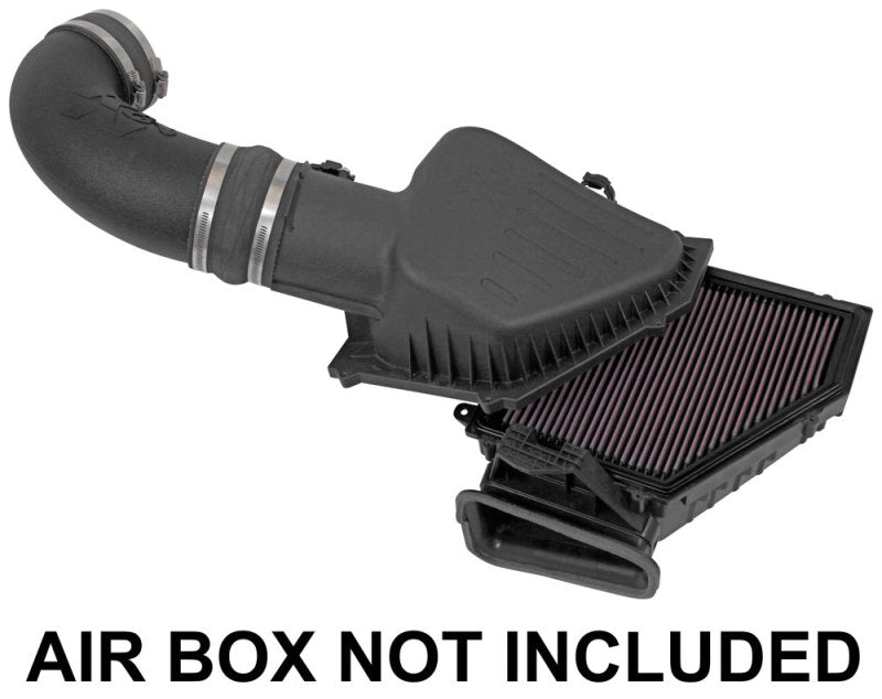 K&N Engineering cold air intake kit installed in a 2016-2019 Chevrolet Camaro V8 6.2L engine for enhanced performance.