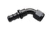 Vibrant push-on 60-degree hose end elbow fitting, -8AN size, designed for high-performance fluid connections.