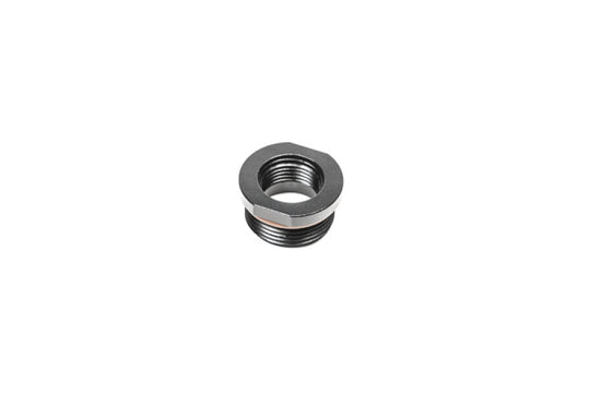 Radium Engineering 16AN ORB male to 10AN ORB female coupler fitting, durable metal automotive fluid connector.