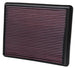 K&N Engineering drop-in air filter for 2002-2004 Cadillac, 1999-2010 Chevy/GMC pickups, and 1999-2001 Jeep vehicles.