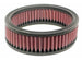 K&N Engineering round custom air filter with 5-7/8 inch outer diameter, 4-7/8 inch inner diameter, and 1.4/5 inch height for drop-in replacement