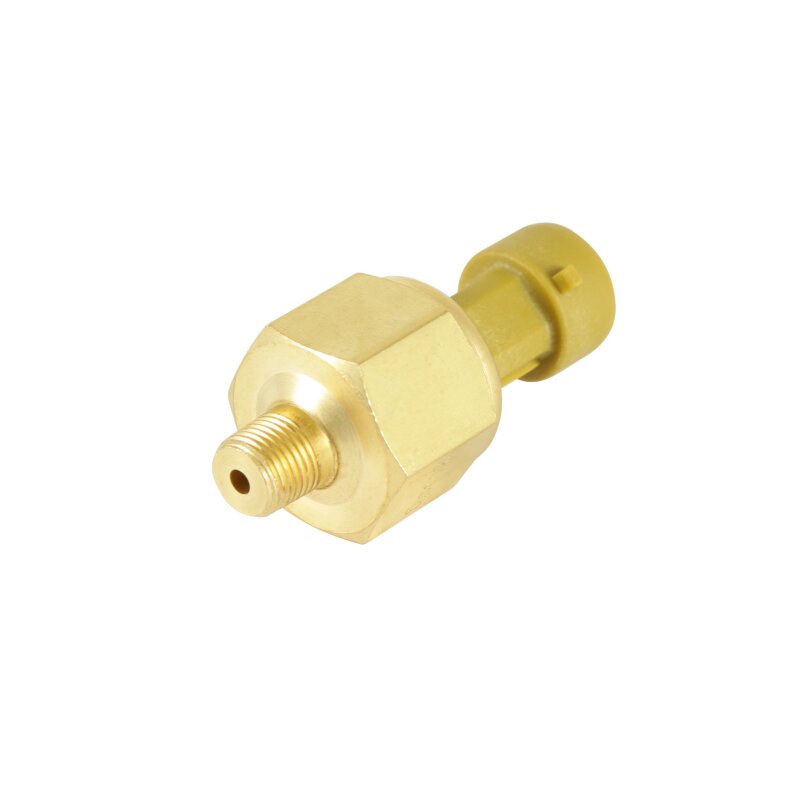 AEM 3.5 bar MAP sensor gauge kit with brass sensor and flying lead, showing digital display and wiring connections.