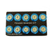 NRG Fender Washer Kit with Rivets for Plastic, blue, set of 10, automotive hardware kit for secure fender installation