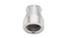 Vibrant chrome -8AN hose end socket fitting for PTFE hoses, showing the polished metal finish and detailed threading.