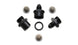Vibrant inline fuel and oil filter set with three size -8AN filters, designed for vehicle fuel and oil systems.