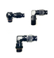 Fragola black 90-degree forged hose end fitting for PTFE hoses, designed for real street performance and durability.