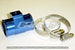 GReddy 34mm radiator hose temp sender adapter for gauge components, showing the metal fitting and threaded connection.
