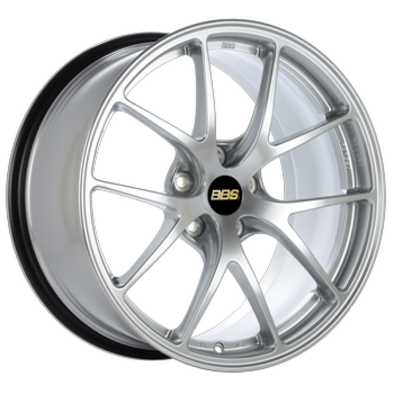 BBS RI-A 19x12 forged wheel in diamond silver with 5x130 bolt pattern, ET61 offset, CB71.6, featuring PFS/clip design.