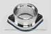 GReddy Aluminum Weld-On BOV Flange for blow off valve accessories, showing a sturdy metal flange with bolt holes for installation.