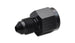 Vibrant 1/8in NPT female to -4AN male flare fitting, metal adapter with threaded and flare connections for hydraulic systems