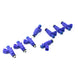 DeatschWerks LS2/5.7L & 6.1L HEMI 42lb fuel injector set for 8-cylinder engines, showing detailed injectors for performance vehicles