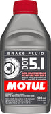 Motul 1/2L Brake Fluid DOT 5.1 container showing the product label and packaging for automotive brake fluid.