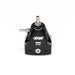 DeatschWerks DWR1000iL black in-line adjustable fuel pressure regulator for automotive fuel systems.