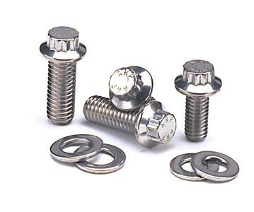 ARP Chevrolet V8 high volume hex oil pump stud kit with metal studs and hardware for engine oil pump assembly.