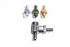 Radium Engineering Venturi Jet Pump Kit fittings showing metal connectors and hoses for automotive or industrial fluid systems.