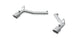 MBRP axle back muffler delete for 2010-2015 Chevrolet Camaro V6 3.6L, showcasing the T304 stainless steel exhaust component.