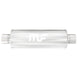 MagnaFlow Mag SS 7X7 30 muffler with 4-inch inlet and outlet, stainless steel construction, shown in the image.