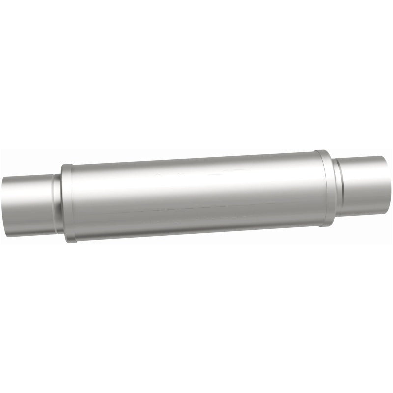 MagnaFlow Mag SS muffler with 3-inch inlet and 14x4x4-inch dimensions, stainless steel construction for vehicle exhaust systems.