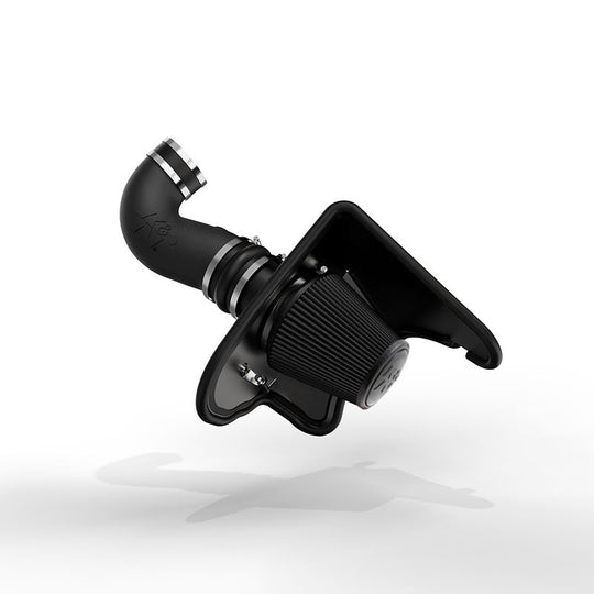 K&N Chevrolet Camaro SS 6.2L V8 cold air intake system with DryFlow filter, designed for enhanced engine performance and airflow.