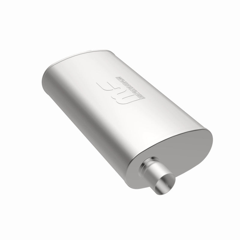 MagnaFlow Mag SS muffler with 22x5x11 inch dimensions, featuring a 3x3 inlet/outlet design, shown in the image.