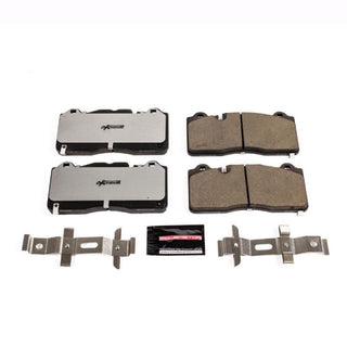 PowerStop Z26 Extreme Street brake pads with hardware for 2016-2019 Cadillac CTS front performance braking system.