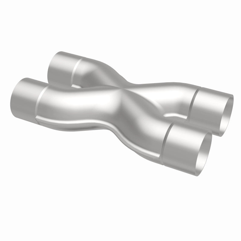 MagnaFlow Smooth Trans X 2.5/2.5 X 12 SS stainless steel exhaust X pipe for vehicle exhaust system.