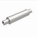 MagnaFlow Mag SS muffler with 14x4x4 inch size and dual inlet outlets, stainless steel construction for car exhaust systems.